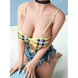 Sex Doll Life Size, 62lb Full Body Sex Dolls for Men Lifelike Female Torso Sexdoll Medium Boobs Love Doll with Flexible Skeleton