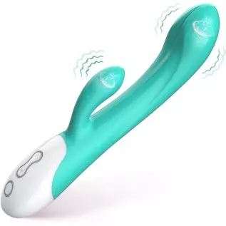 Rabbit Vibrator Stimulator, Dildo Massager for Women with 8 Powerful Vibrations Modes, Waterproof & Rechargeable Adult Sex Toys 