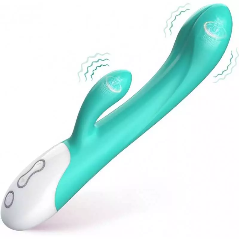 Rabbit Vibrator Stimulator, Dildo Massager for Women with 8 Powerful Vibrations Modes, Waterproof & Rechargeable Adult Sex Toys 