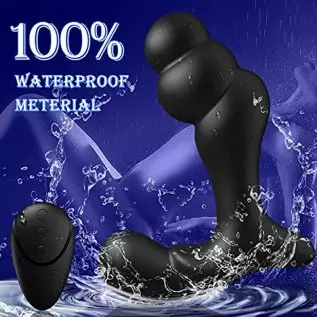 Vibrating Prostate Massager,Anal Training Butt Plug Whit 12 Vibrations Modes,G-Spot Vibrator,Anal Beads,Sexual Stimulation Devic Vibrating Prostate Massager,Anal Training Butt Plug Whit 12 Vibrations Modes,G-Spot Vibrator,Anal Beads,Sexual Stimulation Devic