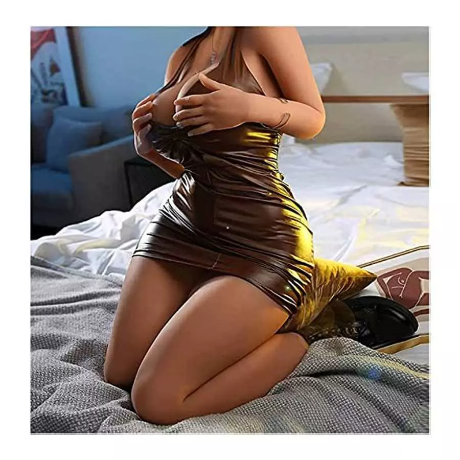 Realistic Full Body Silicone Sex Doll with Huge Butt and Boobs, Metal Skeleton and Flexible Joints for Men's Masturbation Pleasu