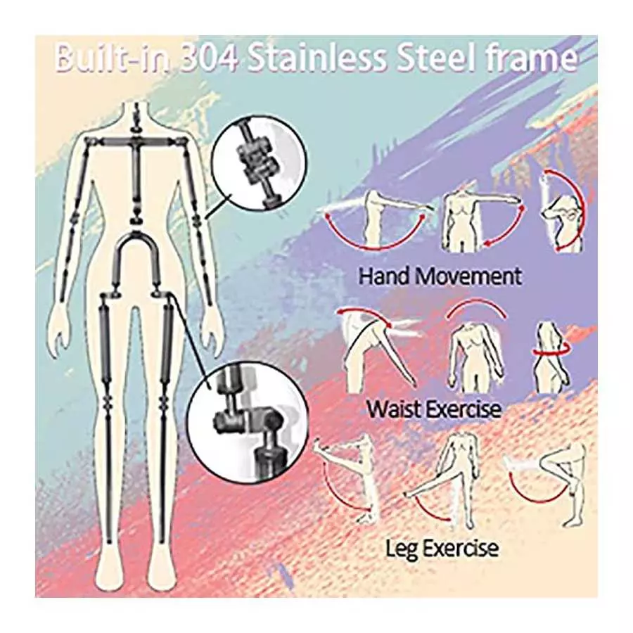 5Ft TPE Sex Doll 58lb Sex Dolls Silicone Doll with Feet Standing Full Body Life Size for Men Sexy Dollformen Built-in Metal Skel