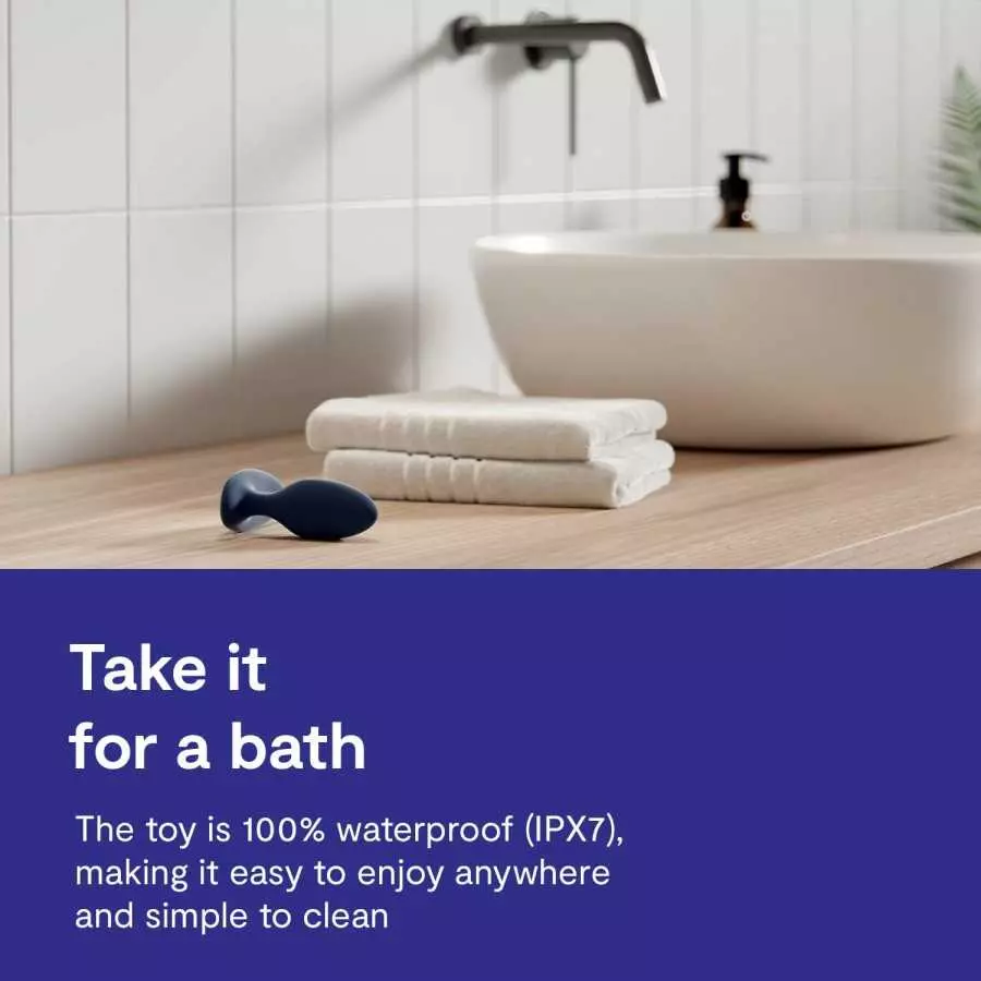 Ditto by We-Vibe Rechargeable Bluetooth Vibrating Anal Plug with Wireless Remote Control