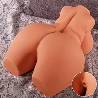 Lifelike Sex Doll Male Masturbator with Sexy Plump Torso Body Pocket Pussy Stroker with Big Butt&Big Boobs,Realistic Masturbatio