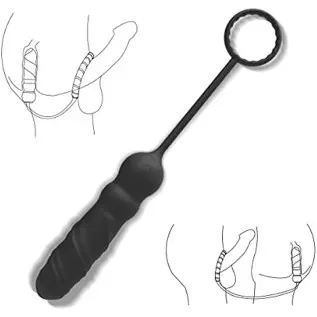 Prostate Massager Anal Vibrator with 10 Vibration Modes Remote Control Buttock Stimulator with Cock Ring Anal Plug Anal Sex Toys