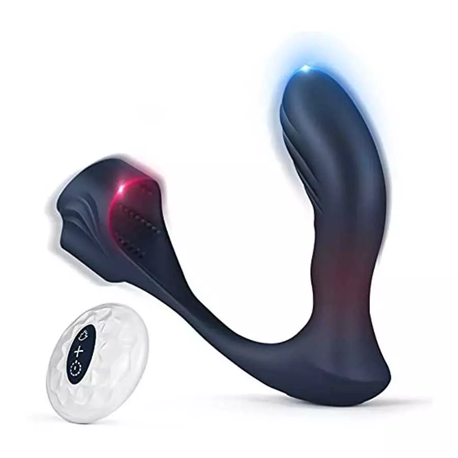 Vibrating Anal Plug with Penis Ring, WIMOSO Prostate Massager Stimulator Anal Vibrators Toys for Men,7 Vibration Modes,Double Mo Vibrating Anal Plug with Penis Ring, WIMOSO Prostate Massager Stimulator Anal Vibrators Toys for Men,7 Vibration Modes,Double Mo