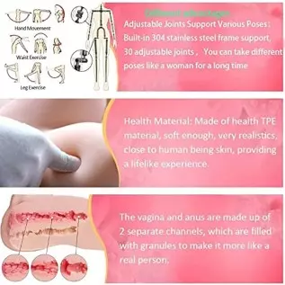 5.2ft TPE Sex Doll Realistic Sex Dolls Big Breasts Life Size for Men Full Size Adult Sex Toys Silicone Women Torso Sexy Dolls Fu