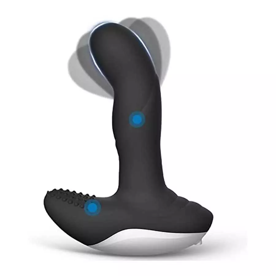 Prostate Massager Anal Vibrator with Wiggle Motion Anal Adult Sex Toys, Black, 1.0 Count Prostate Massager Anal Vibrator with Wiggle Motion Anal Adult Sex Toys, Black, 1.0 Count