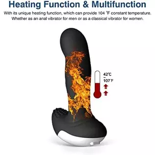 Prostate Massager Anal Vibrator with Wiggle Motion Anal Adult Sex Toys, Black, 1.0 Count Prostate Massager Anal Vibrator with Wiggle Motion Anal Adult Sex Toys, Black, 1.0 Count