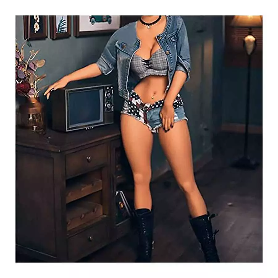 Male Sex Doll 5.2ft Real Adult Big Boobs Sex Doll Full Size Metal Skeleton with Vagina and Anus Realistic Silicone Sex Toy, Male