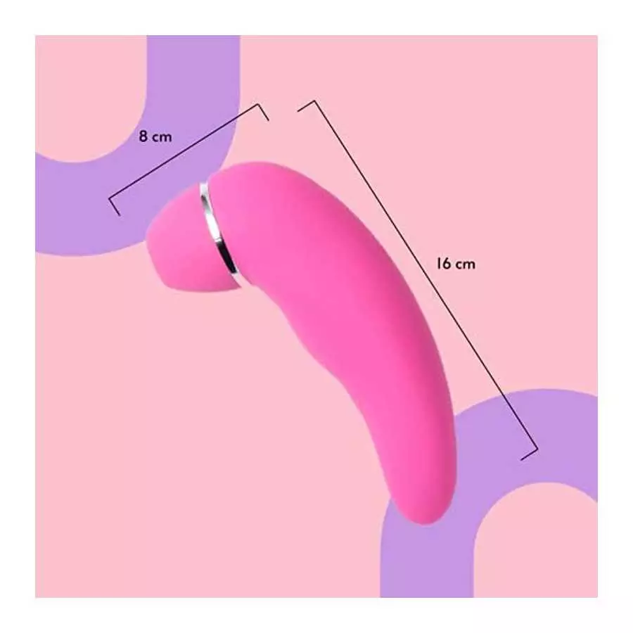 Sweet Vibes Best Friend Personal Massager Toy for Women, Multifunctional Vibrator, Body-Safe 2-in-1 Adult Toy, Pink