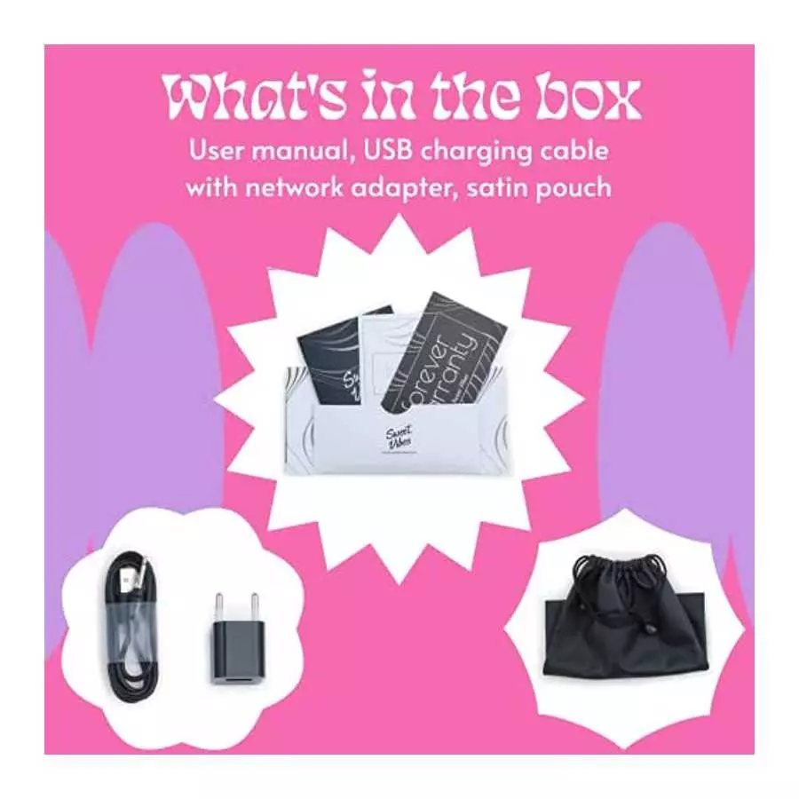 Sweet Vibes Best Friend Personal Massager Toy for Women, Multifunctional Vibrator, Body-Safe 2-in-1 Adult Toy, Pink