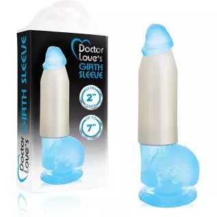 Doctor Love's GS-7-15-30 7" Trim-to-Fit Girth Sleeve with 1.5" of Extra Girth, Light Flesh, 1 Count