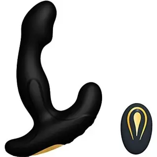 Male Prostate Anal Vibrators Unisex Massager with 12 Stimulation Patterns and 2 Powerful Motors, SXOVO Wireless Remote Vibrating