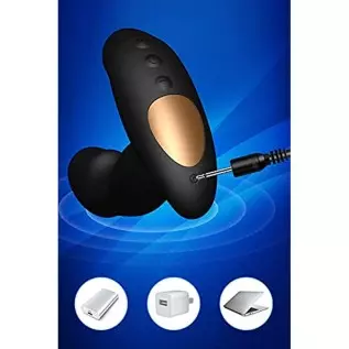 Male Prostate Anal Vibrators Unisex Massager with 12 Stimulation Patterns and 2 Powerful Motors, SXOVO Wireless Remote Vibrating Male Prostate Anal Vibrators Unisex Massager with 12 Stimulation Patterns and 2 Powerful Motors, SXOVO Wireless Remote Vibrating