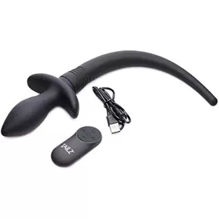 Remote Control Wagging and Vibrating Puppy Tail Anal Plug