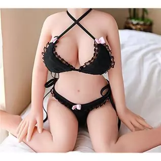 Sex Doll for Men Life Size Female Torso Sex Dolls with Jelly Boobs, Full Body Realistic TPE Love Doll, Sexy Wheat Color Sexdoll,