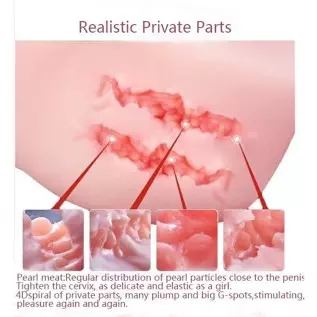 TPE Silicone Women' Torso Adult Sex Doll Love Dolls for Men US Shipments163CM/5.34in, 1.0 Count