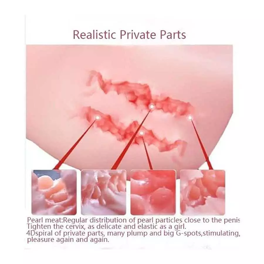 TPE Silicone Women' Torso Adult Sex Doll Love Dolls for Men US Shipments163CM/5.34in, 1.0 Count