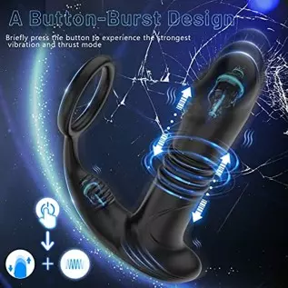 App Anal Vibrators Large with Shock Function Prostate Vibrator with 6 Telescopy Modes 9 Vibration Modes Sex Toys Stimulator Anal App Anal Vibrators Large with Shock Function Prostate Vibrator with 6 Telescopy Modes 9 Vibration Modes Sex Toys Stimulator Anal