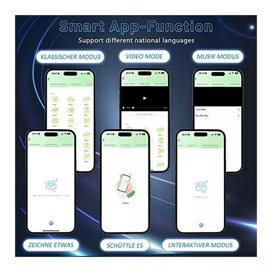 App Anal Vibrators Large with Shock Function Prostate Vibrator with 6 Telescopy Modes 9 Vibration Modes Sex Toys Stimulator Anal