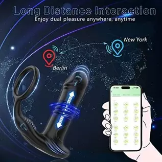 App Anal Vibrators Large with Shock Function Prostate Vibrator with 6 Telescopy Modes 9 Vibration Modes Sex Toys Stimulator Anal App Anal Vibrators Large with Shock Function Prostate Vibrator with 6 Telescopy Modes 9 Vibration Modes Sex Toys Stimulator Anal