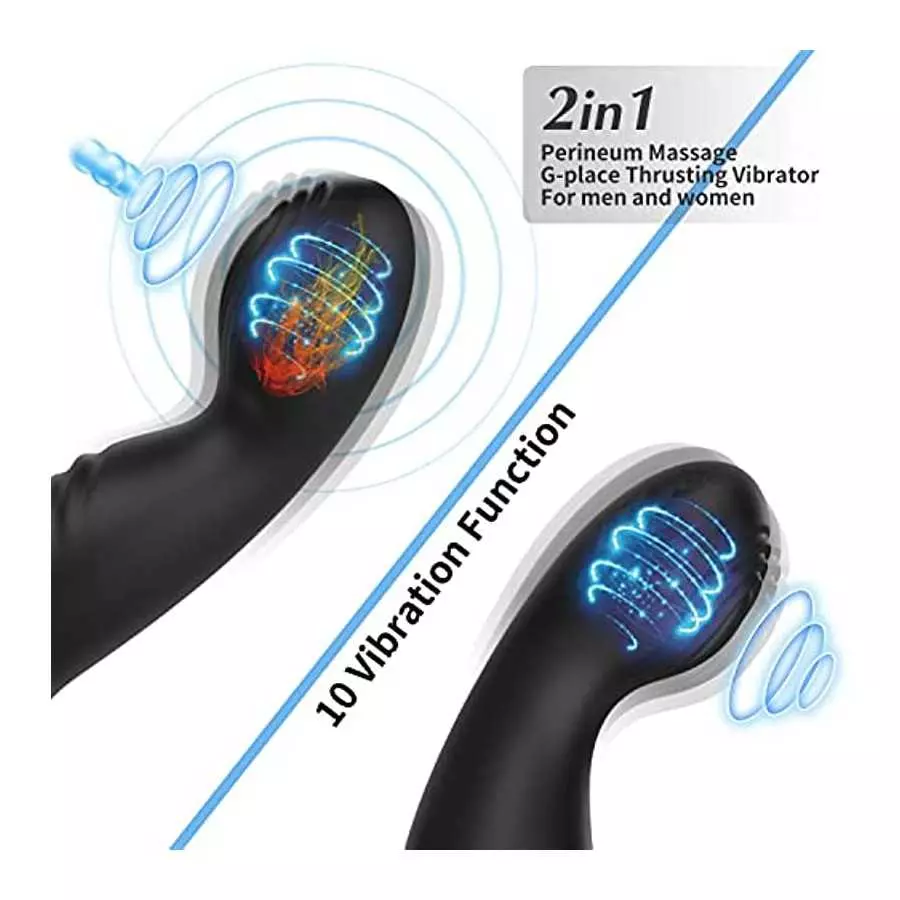 Prostate-Massager Vibrating for Male - Remote Control Prostate Vibrator with 10 Modes Vibration Sex-Toys-for-Men,Prostate Massag
