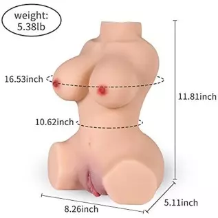 5.38lb Sex Doll Torso Male Masturbator - Jaspik Realistic Pussy Doll for Men, Female Sex Doll with Big Boobs and Tight Vaginal &