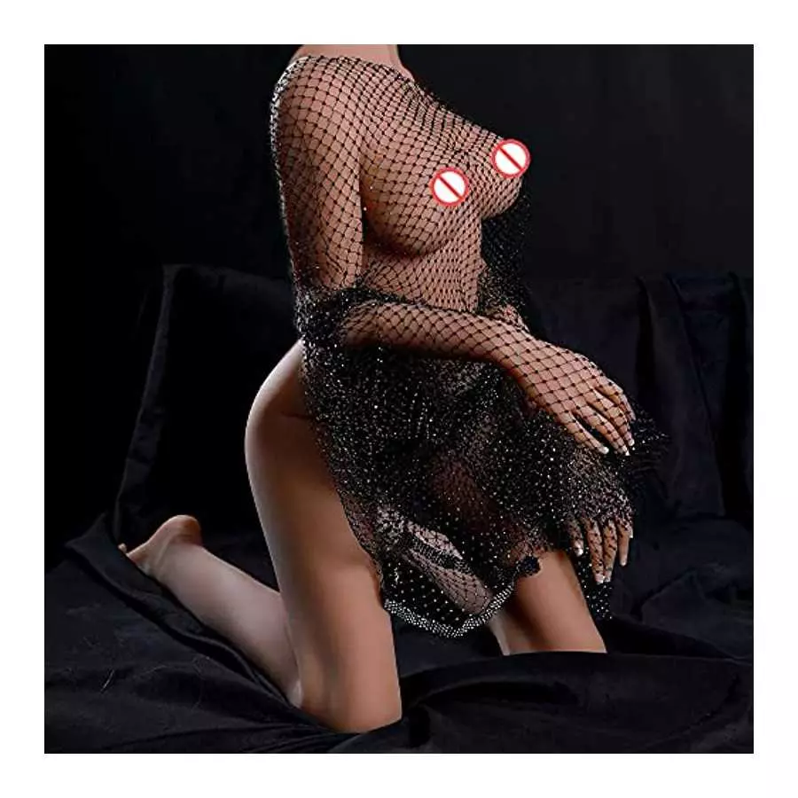 TPE Silicone Sex Doll Life Size Sex Doll for Men Full Body Sex Toys Lifelike Tan Skin Female Torso with Standing Feet Adult Sex 