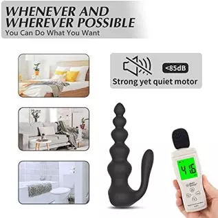 Anal Vibrator, Vibrating Prostate Massager with 10 Vibration Modes Wireless Remote Control Anal Sex Toys for Men Couples Anal Vibrator, Vibrating Prostate Massager with 10 Vibration Modes Wireless Remote Control Anal Sex Toys for Men Couples