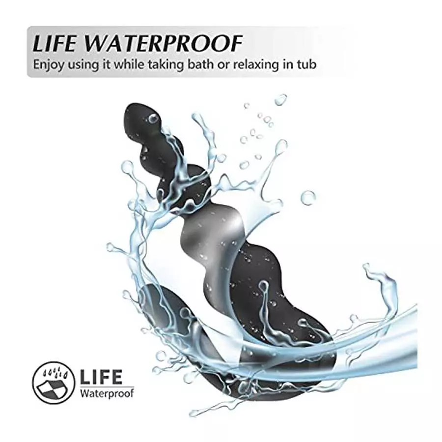 Anal Vibrator, Vibrating Prostate Massager with 10 Vibration Modes Wireless Remote Control Anal Sex Toys for Men Couples