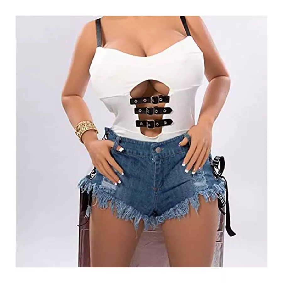 Plump Sex Doll 161cm Lifelike TPE Solid Big Boobs Adult Real Torso Love Dolls Fat Hips Full Body Lifesize 3D Hands Free Sex Toys