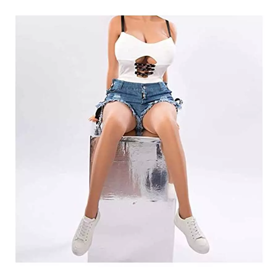 Plump Sex Doll 161cm Lifelike TPE Solid Big Boobs Adult Real Torso Love Dolls Fat Hips Full Body Lifesize 3D Hands Free Sex Toys