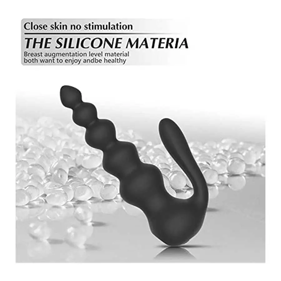 Anal Vibrator, Vibrating Prostate Massager with 10 Vibration Modes Wireless Remote Control Anal Sex Toys for Men Couples