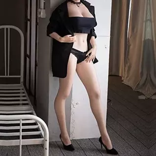 5.3 FT Soft Jelly Boobs Sex Realistic Full Body Sex Doll Silicone Sex Doll Life Size Men Full Body Doll Sexy with Standing Feet 