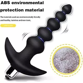 Silicone Anal Vibrator Prostate Massager Sex Toys G-spot Anal Vibrator for Men and Women 16 Modes Vibrating Anal Beads Butt Plug