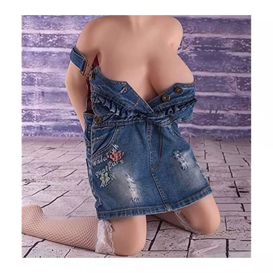 Torso Sex Doll TPE Sexy Dolls for Full Life Size Sex Doll with Realistic Vagina Anus Silicone Sex Doll for Male, Love Full Body 