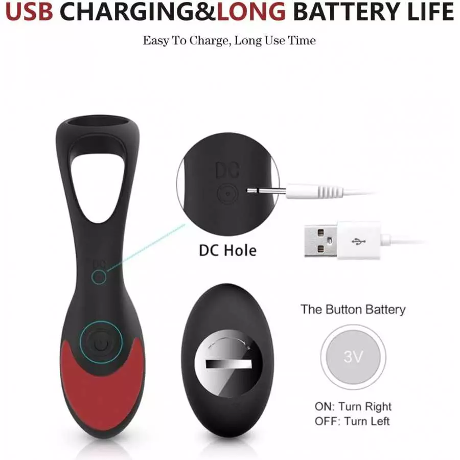 3 in 1 Wireless Remote Male Prostate Silicone Massager, 9 Speeds ModesPersonal Massager,Powerful Perfect for Relief Soreness,Bla