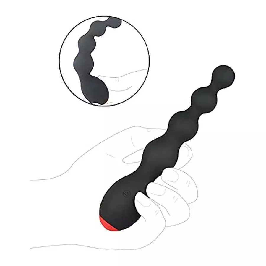 FST Anal Bead 12 Modes Vibrating Butt Plug Rechargeable Prostate Massager Vibrator for Men Women