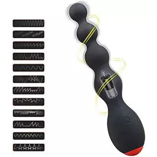 FST Anal Bead 12 Modes Vibrating Butt Plug Rechargeable Prostate Massager Vibrator for Men Women FST Anal Bead 12 Modes Vibrating Butt Plug Rechargeable Prostate Massager Vibrator for Men Women