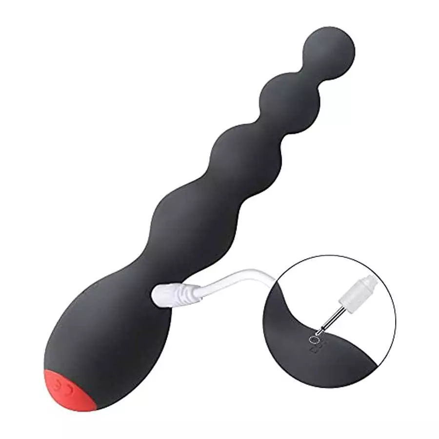 FST Anal Bead 12 Modes Vibrating Butt Plug Rechargeable Prostate Massager Vibrator for Men Women