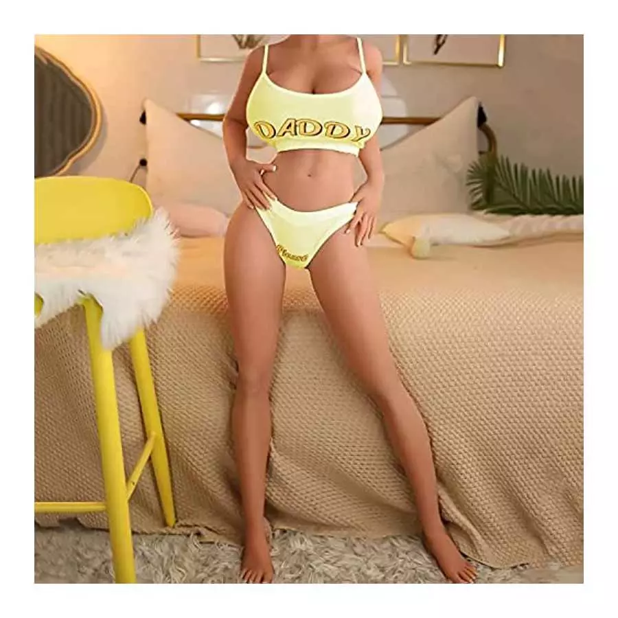 57.32Lb Big Jelly Boobs Adult Female Torso Sex Doll Wheat Skin Tone Male Full-Size Softness TPE Silicone Male Masturbation Sex T
