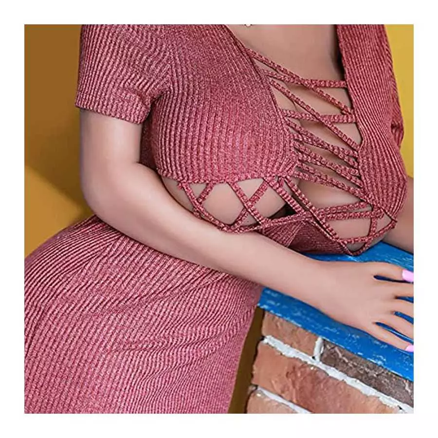 167cm M Cup Huge Boobs Sex Doll Sexy Female Tan Skin TPE Solid Torso Love Dolls for Men Sex Self Pleasure 3D Hands Free Sex Toys