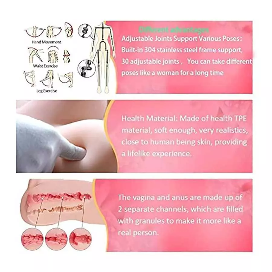 Sex Doll for Men Realistic TPE Full Body Sex Dolls Adult Toys Life Size Female Torso Full Size Standing Feet Live Dolls Male Toy