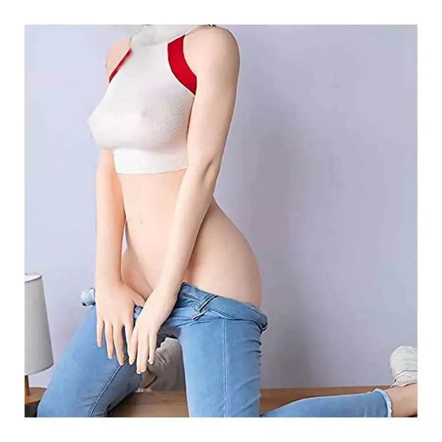 Sex Doll Big Jelly Boobs Women's Torso Full Size TPE 5.18ft Silicone Doll Full Body Sex Doll for Men Life Like Full Size Love Se