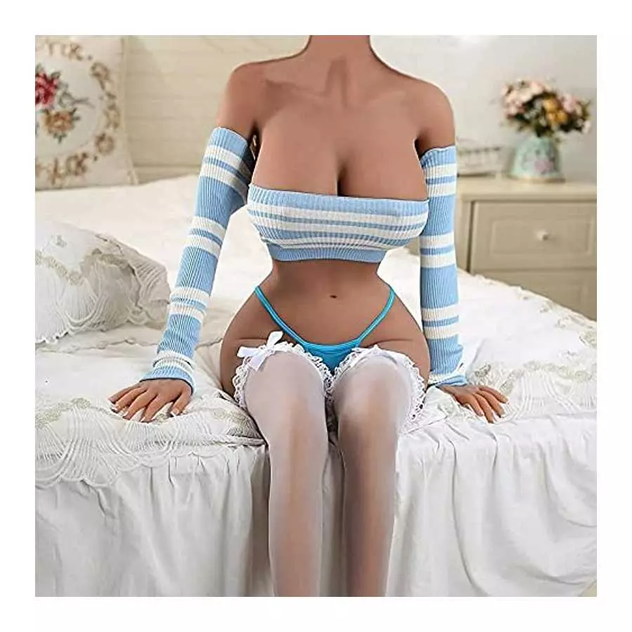 33kg Adult Real Torso Sex Doll 158cm/5.18ft Male Self Pleasure Big Breast Sexy Women Love Dolls for Men Sex Toys with Flexible M