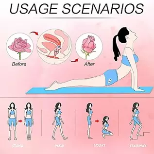 Fantasy Lover Wireless Vibrating Kegel Balls for Pelvic Floor Tightening Set of 6 Silicone G-Spot Vibrator for Vagina and Anal P