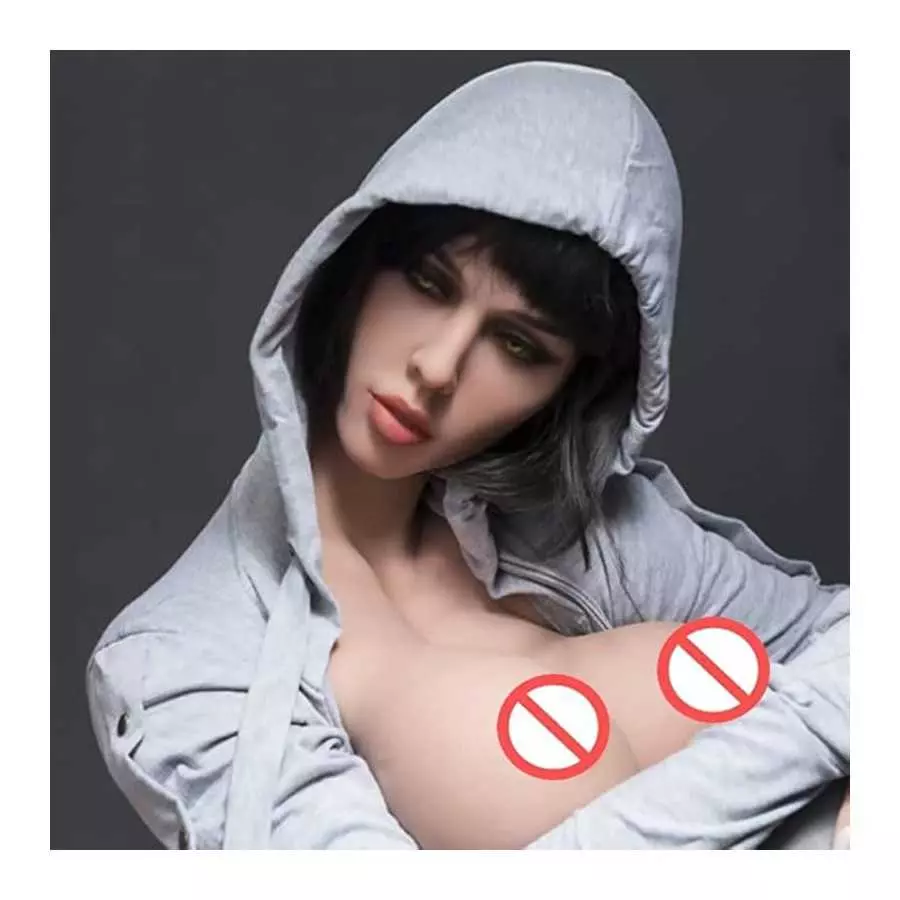 Realistic Face Silicone Sex Doll Head Love Doll Adult Sex Toy Pussy Real Sex Toys Realistic Male Love Doll Tan Skin（Only Head）