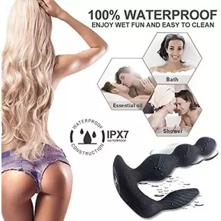 Male Vibrating Prostate Massager with 3 Powerful Motors 9 Vibration Modes for Wireless Remote Anal Play, Unisex Waterproof Silic Male Vibrating Prostate Massager with 3 Powerful Motors 9 Vibration Modes for Wireless Remote Anal Play, Unisex Waterproof Silic