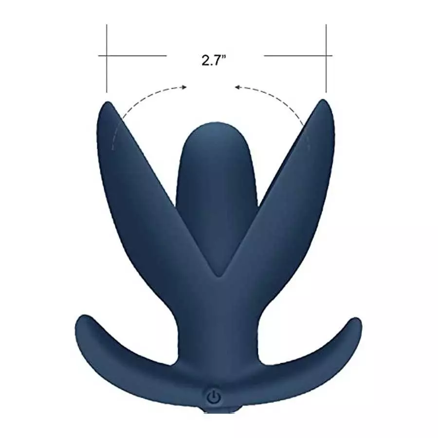 Vibrating Anal Plug Prostate Massage Discreet Rechargeable Flower Vibe with 10 Vibration Modes Waterproof for Women and Couple G